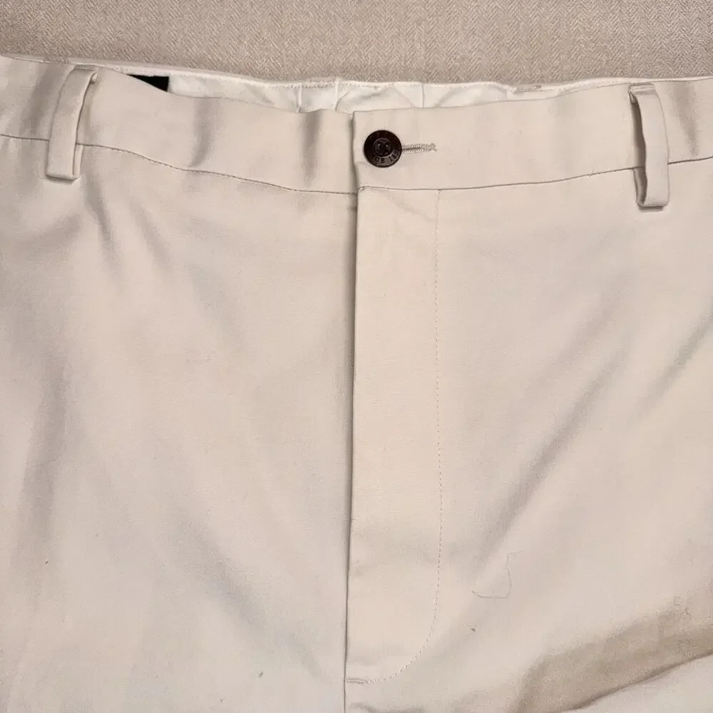 ORVIS Brand Pants 44x30 Men's Off-White Khaki Style Tapered Leg - Picture 2 of 7